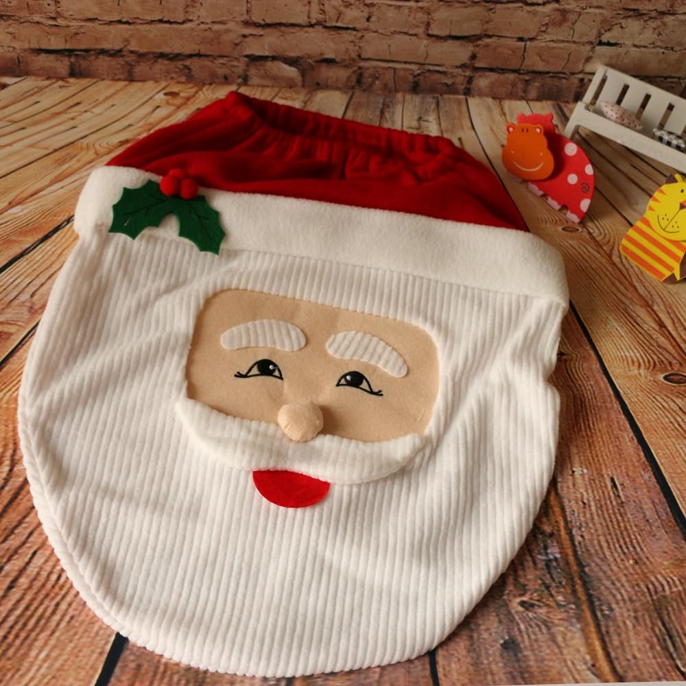 VANTATY holiday toilet seat cover setup image suggests quick bathroom transformation