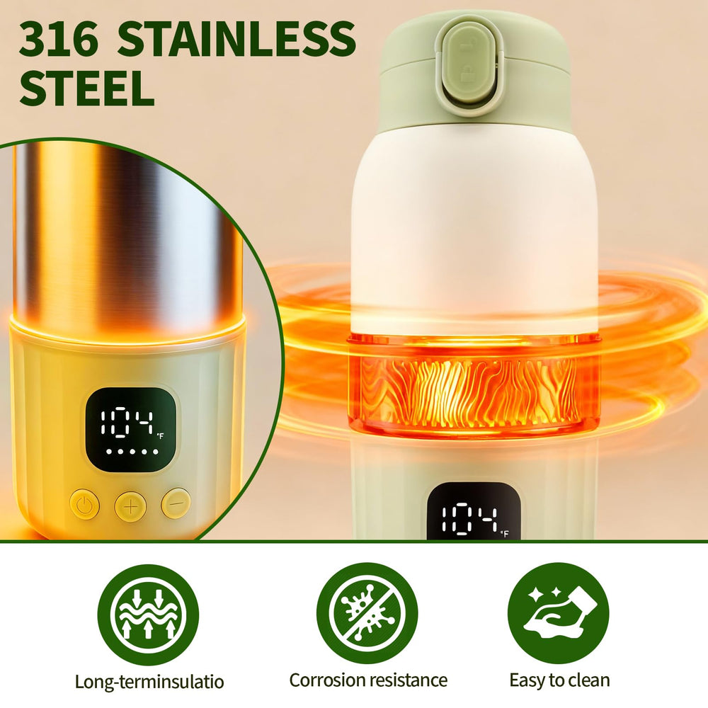 varrisin portable milk warmer water chamber highlights safe heating reservoir