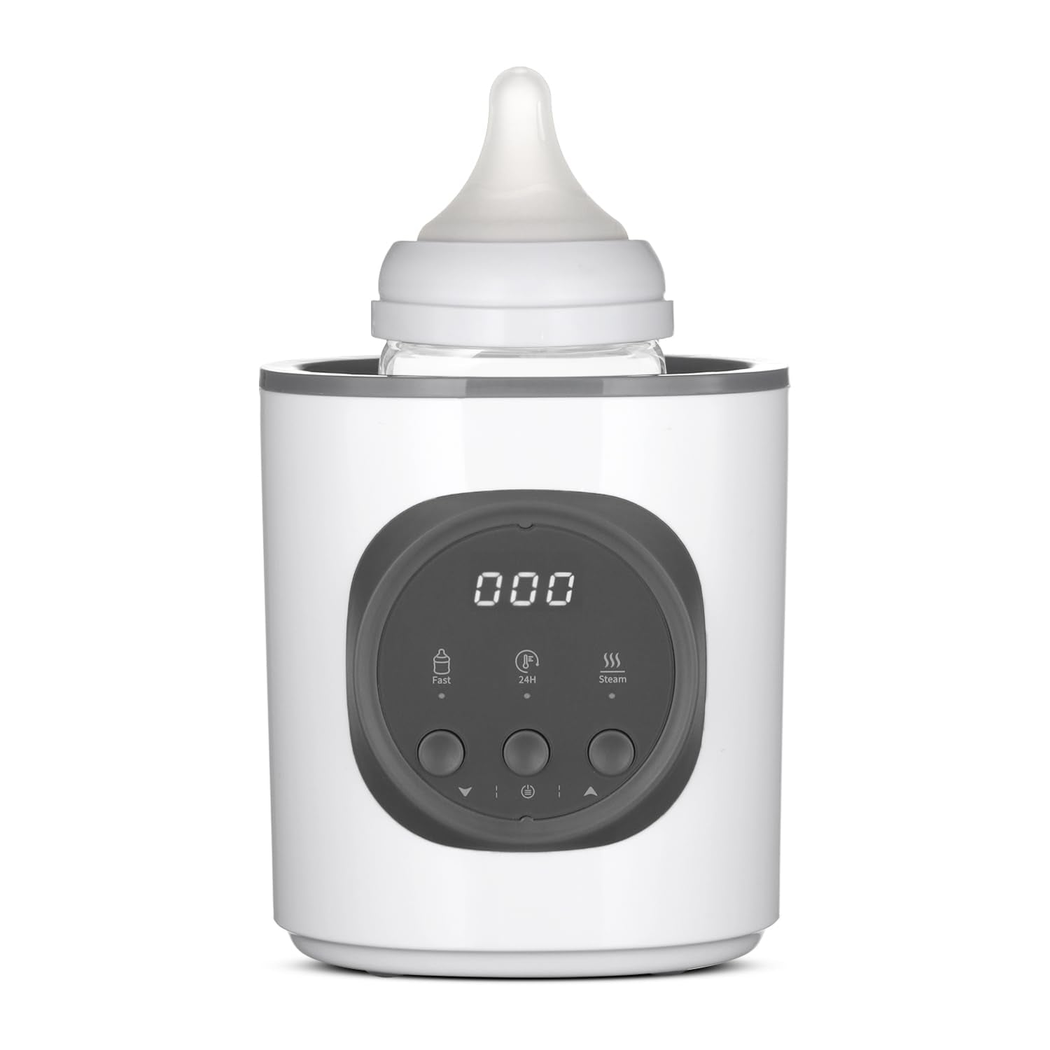 Vaundra fast baby bottle warmer front view for quick gentle warming