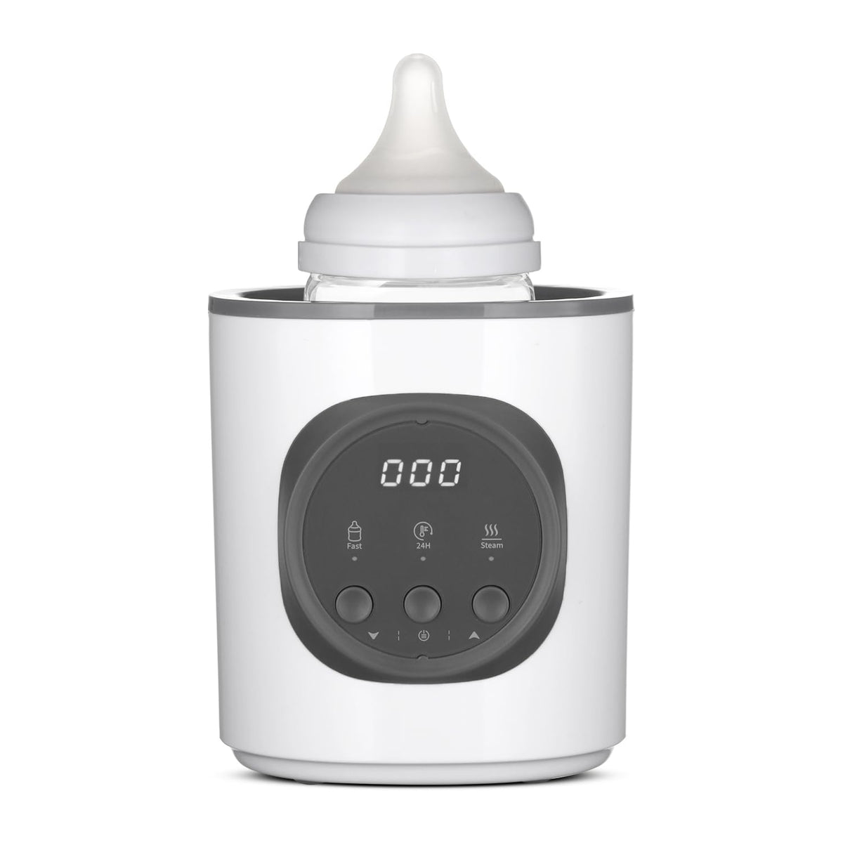 Vaundra fast baby bottle warmer front view for quick gentle warming