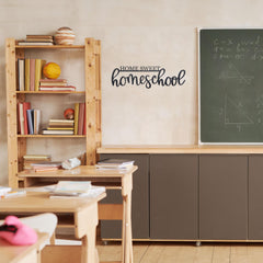 Vausart Home Sweet Homeschool natural wood version showing DIY customization option.