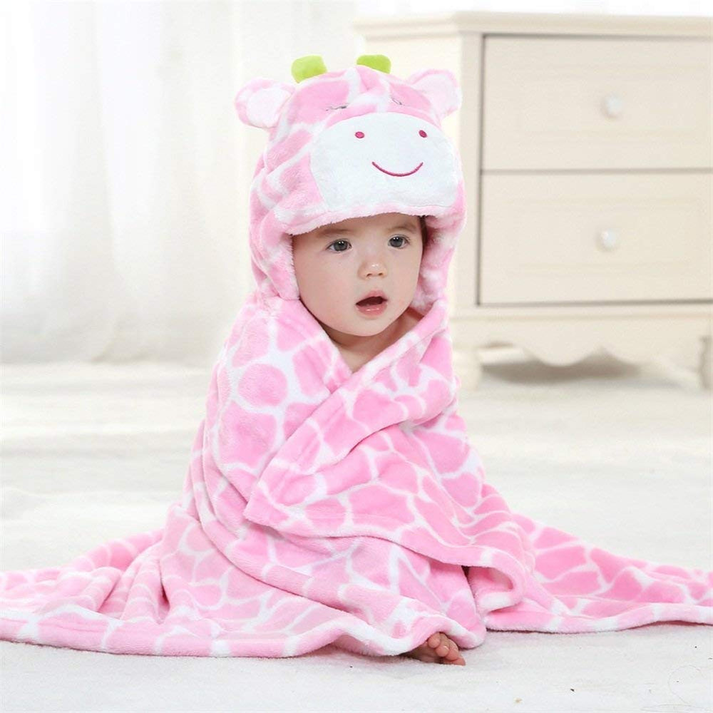 Vauwmsr baby hooded blanket-snug-wrap shows comfortable swaddle during playtime