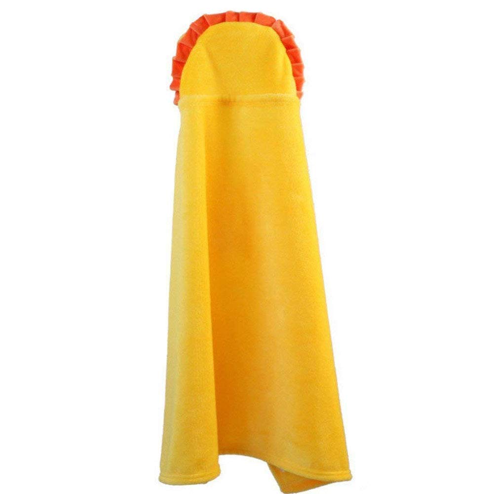 Vauwmsr baby hooded blanket yellow nap time close-up demonstrating breathable comfort