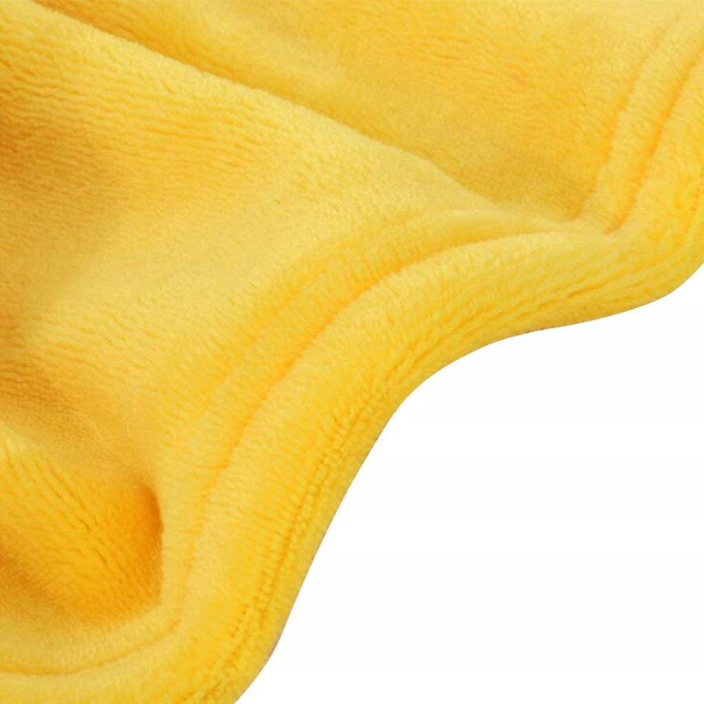 Vauwmsr yellow bath towel blanket shown as post-bath drying companion