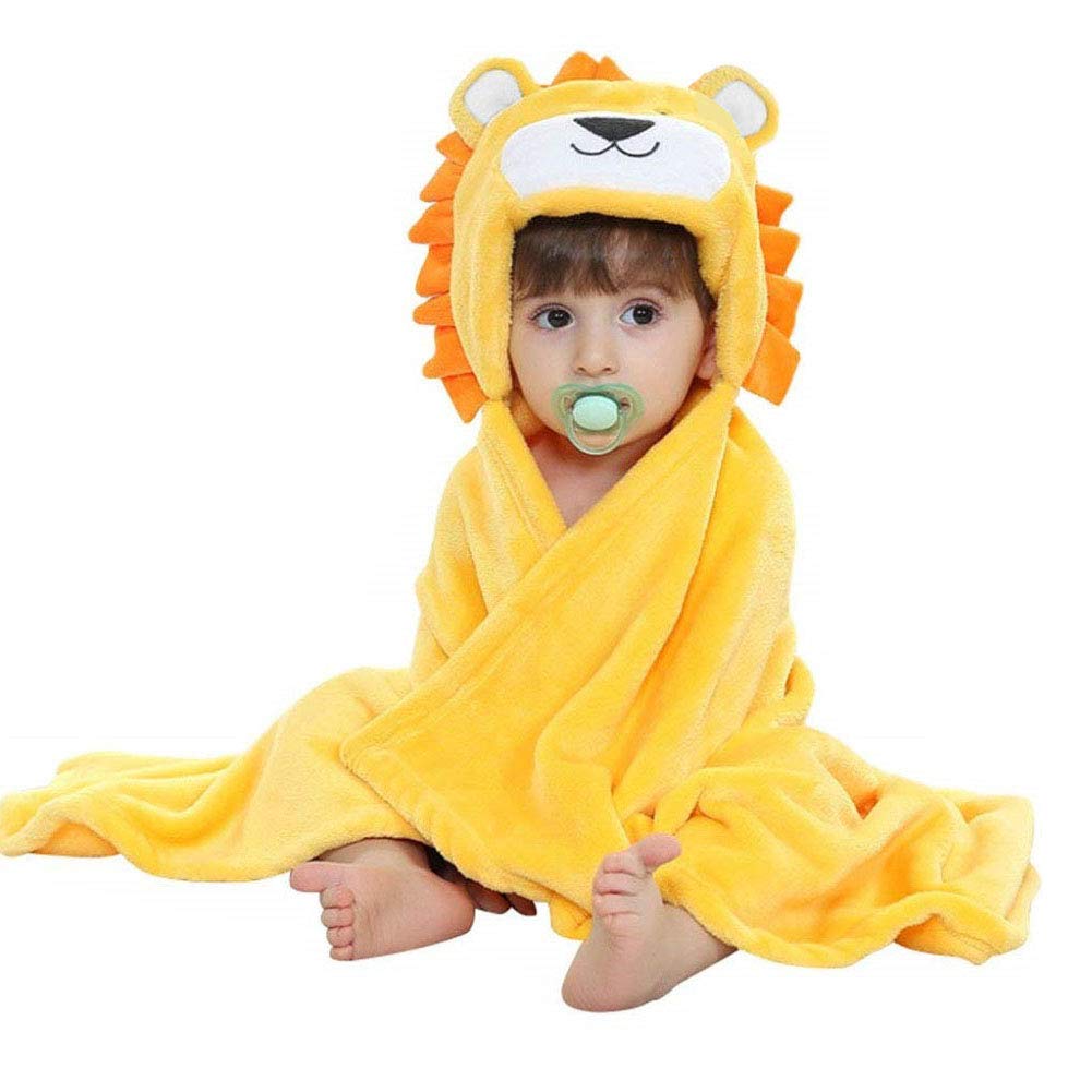 Vauwmsr baby hooded blanket yellow travel-ready scene for stroller adventures