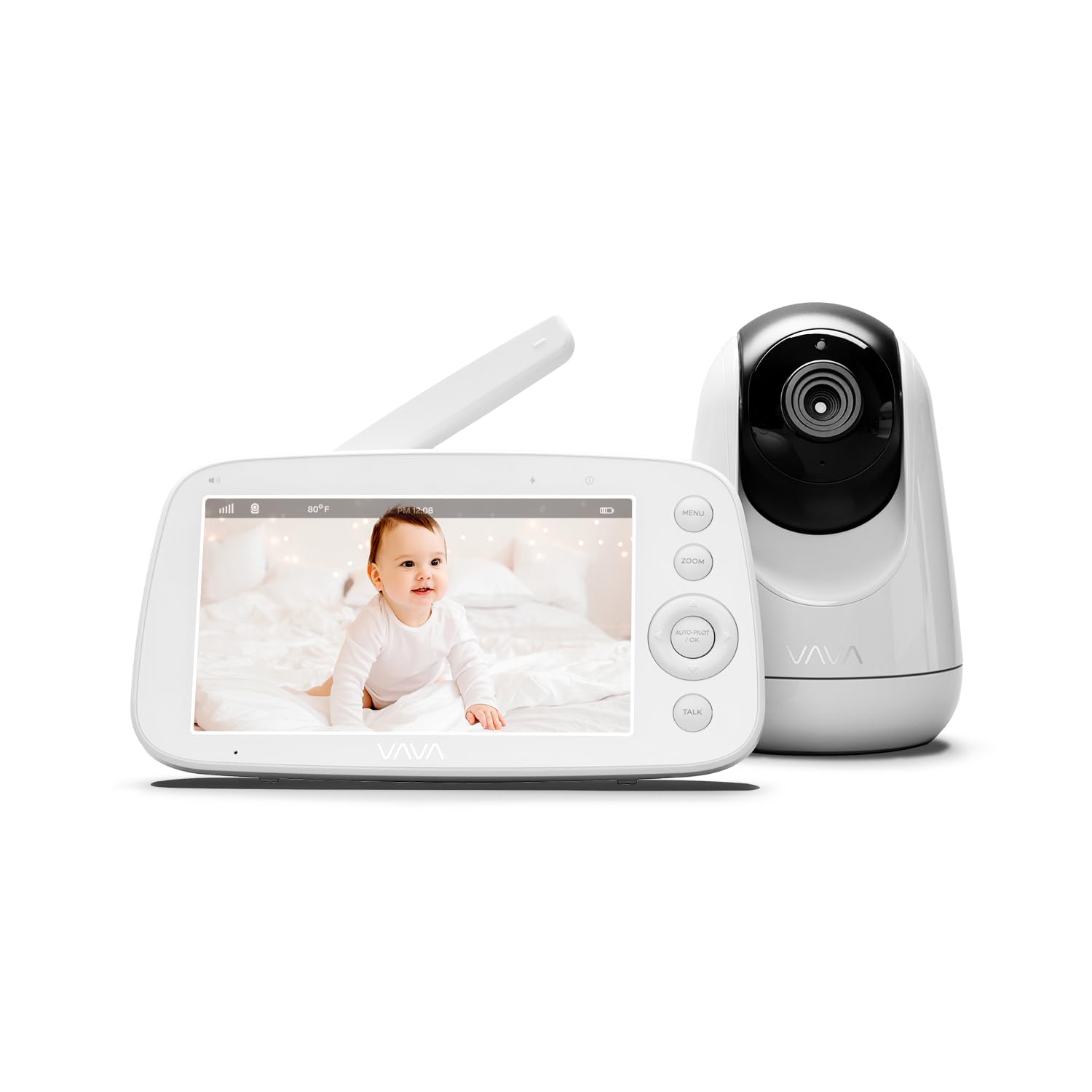 VAVA video baby monitor 720p offers clear visuals for worry-free baby monitoring.