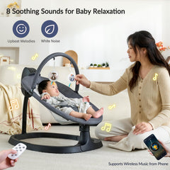 VaVaSoo built-in sounds provide calming options for peaceful nap times