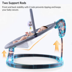 VaVaSoo dual-support base emphasizes anti-tip safety for confident setup