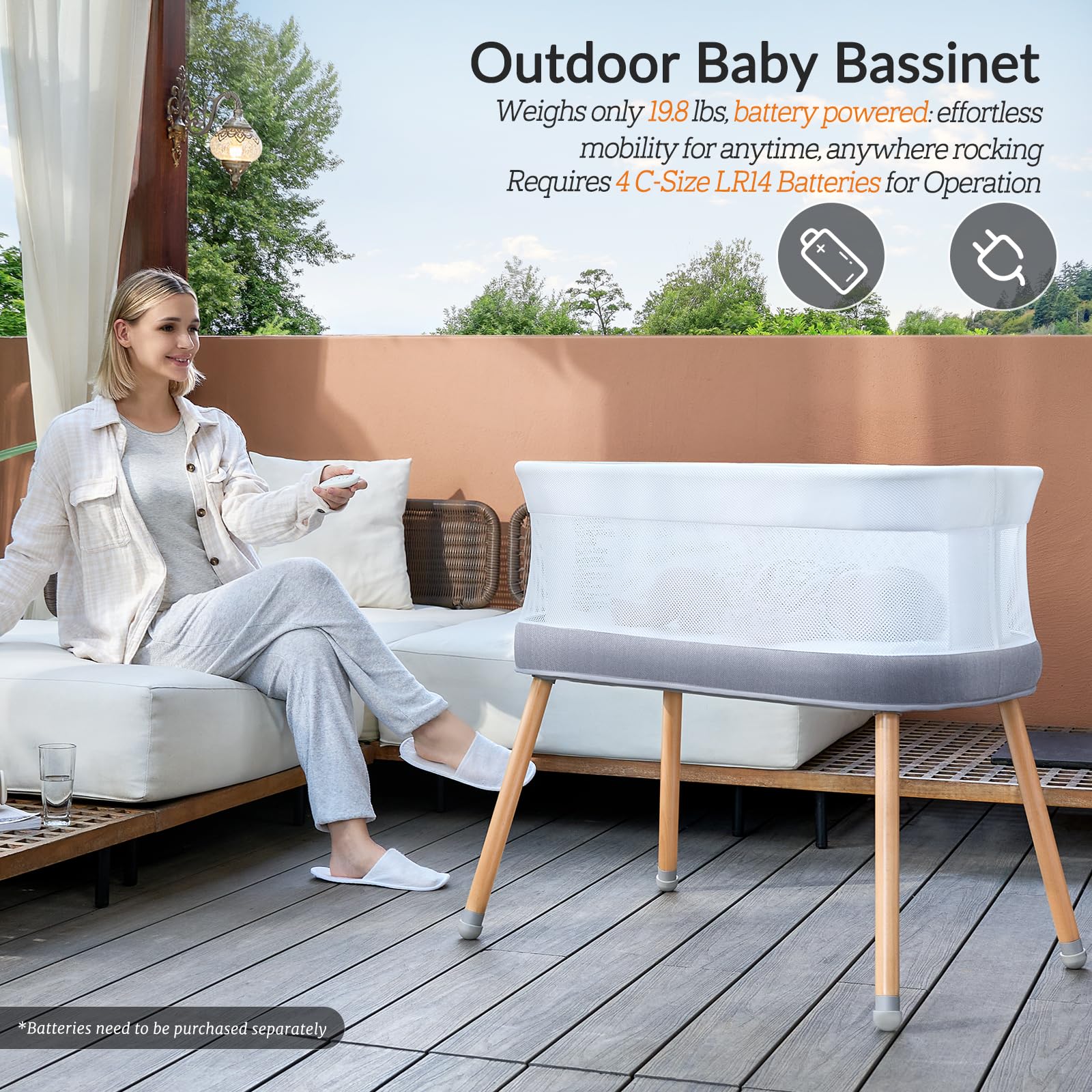 VaVaSoo wooden legs detach for simple move-and-store capability.