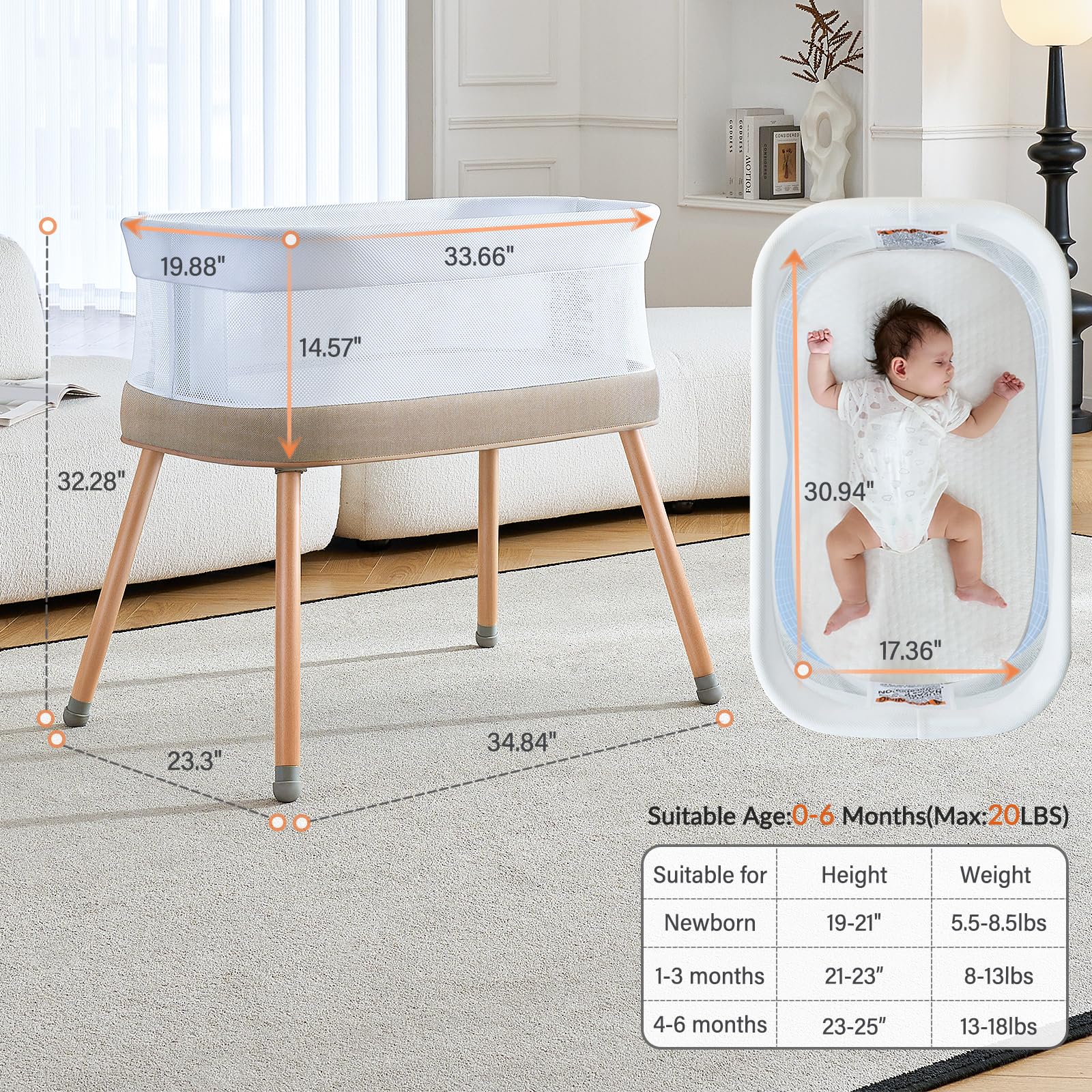 VaVaSoo eight soothing sounds panel illustrating melodies and white noise