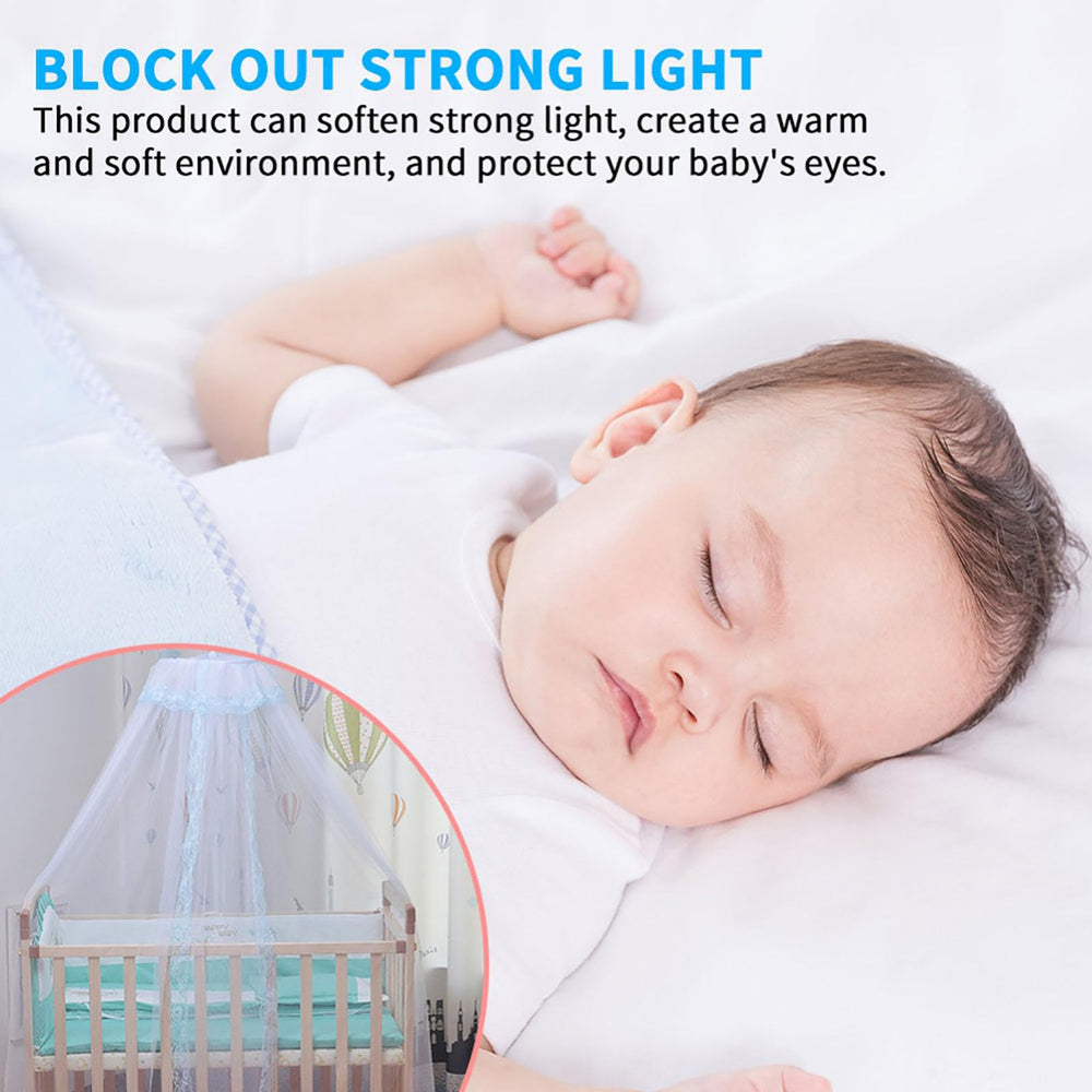 Vawolecy anti-dust shield protects baby from small intrusions during naps