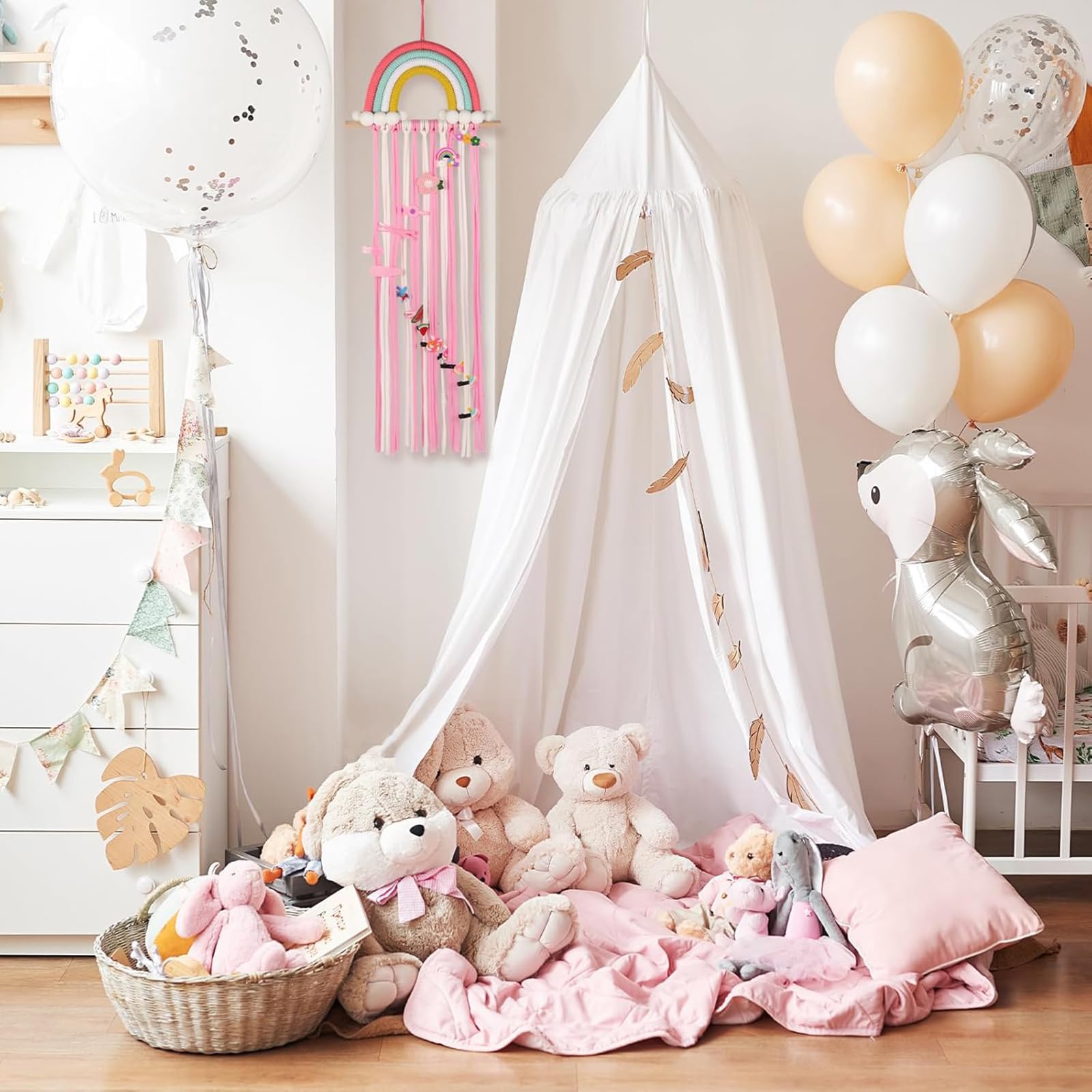 Vawolecy bows and hairbands storage keeps small accessories tidy and within reach.