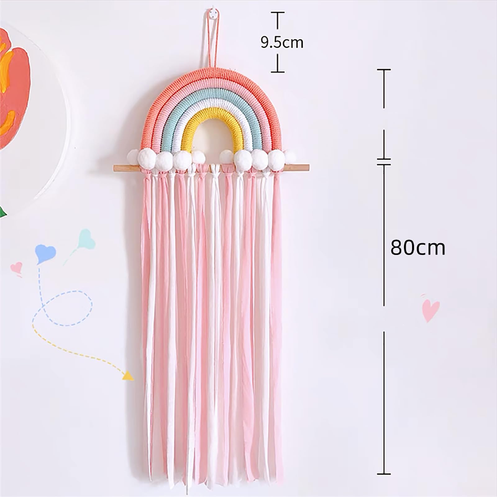 Vawolecy dorm room hanger keeps hair clips organized and clutter-free.