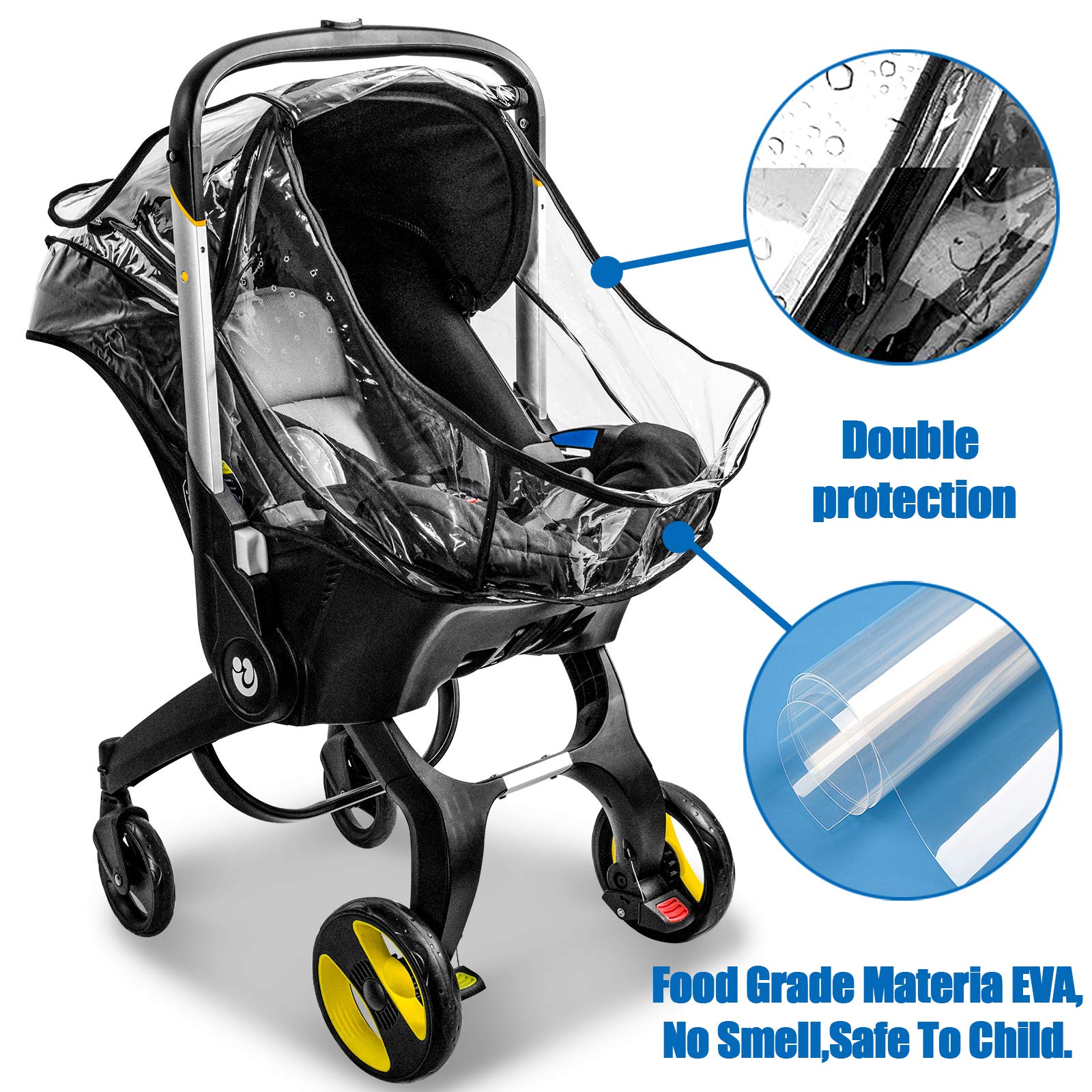Vaxaape EVA material feels soft yet durable against wind and rain.