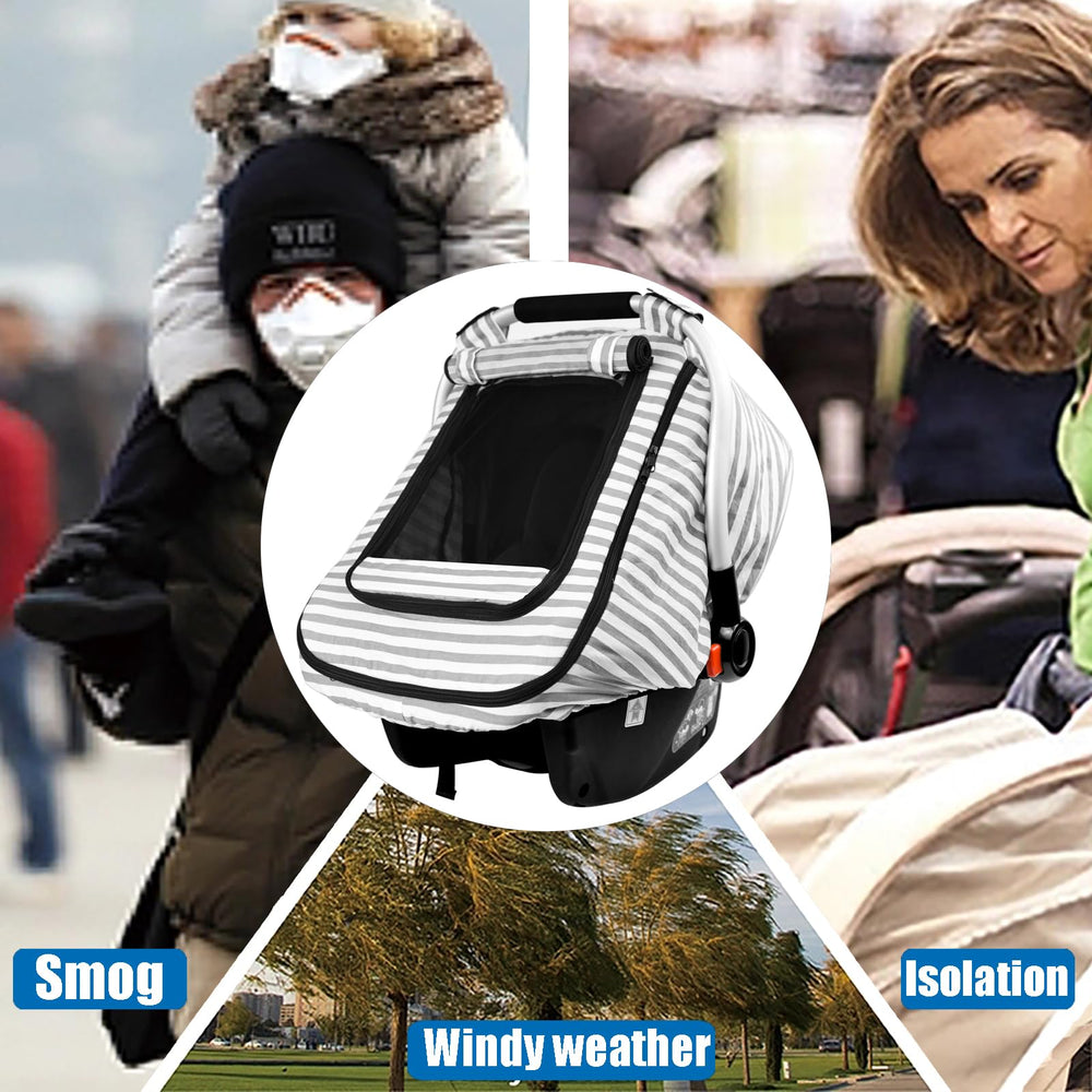 Vaxaape summer-weight car seat cover stays breathable and easy to store.