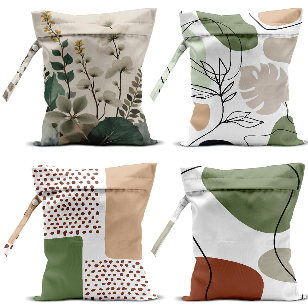 VBCVBGFH 4-pack wet bags flatlay for travel organization