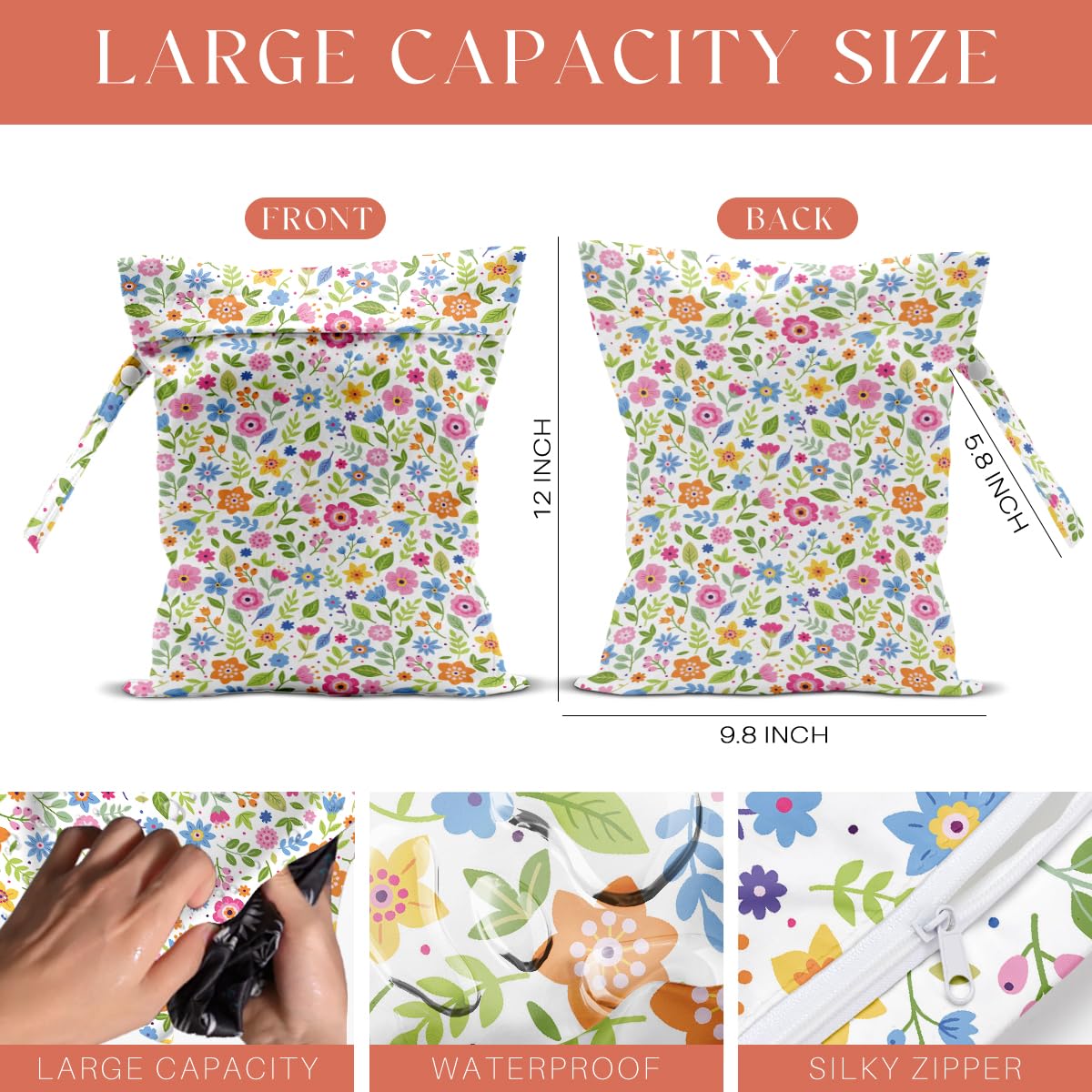 VBCVBGFH wet bag for diapers and towels on trips.