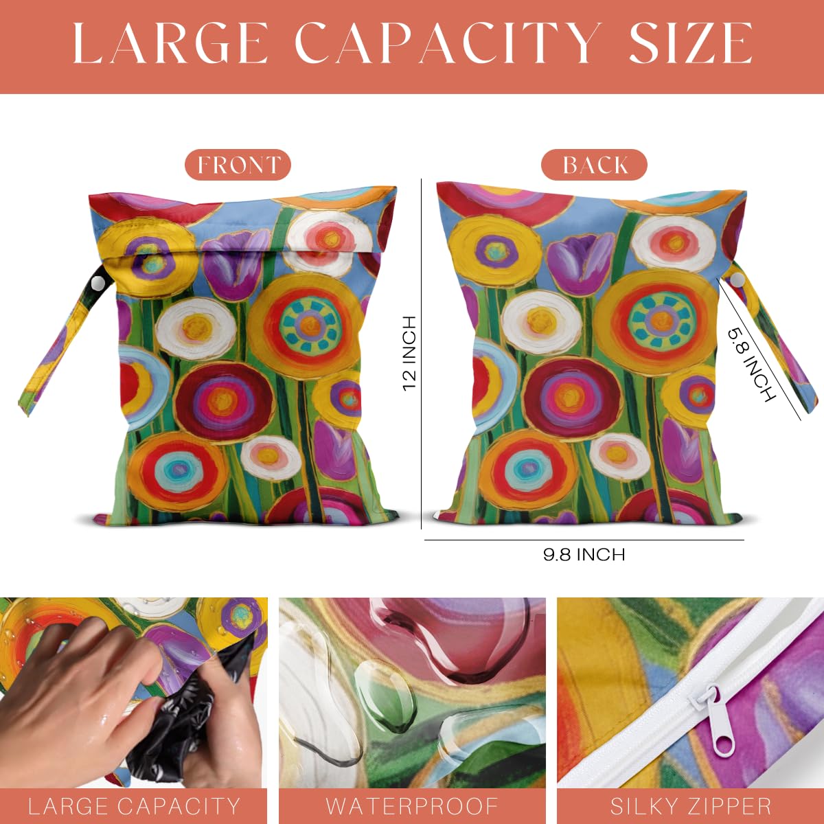 VBCVBGFH wet bag travel-beach use shows convenient packing for gym and vacation