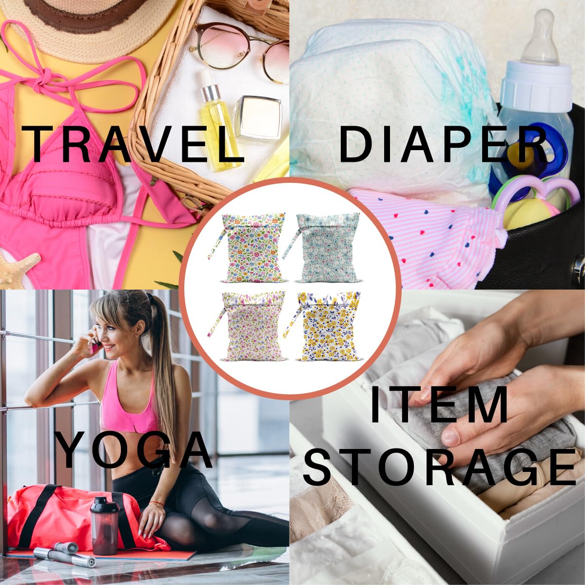 VBCVBGFH travel organizer; versatile bag for makeup, snacks, and toys.