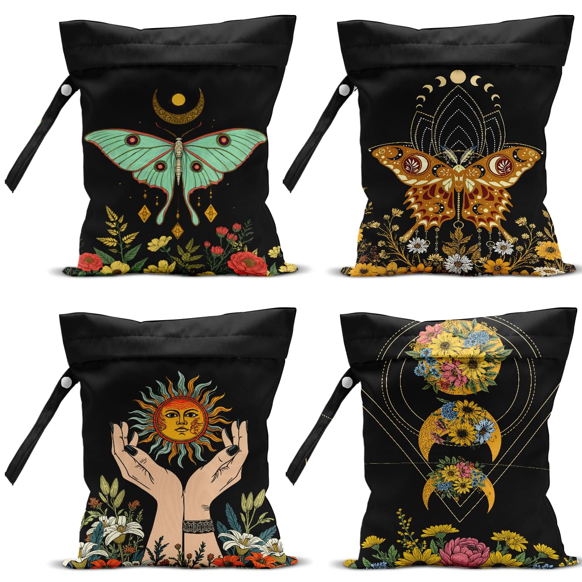 VBCVBGFH wet bag diaper storage keeps baby items organized on trips.