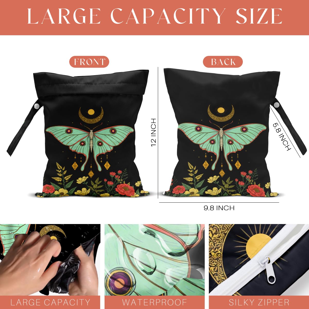 VBCVBGFH wet bag showcases waterproof TPU-lined fabric.