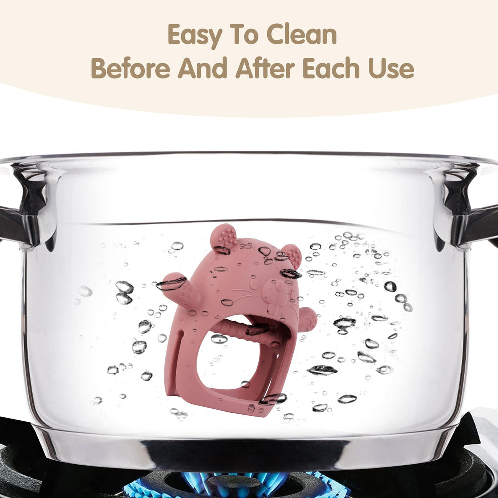 Vbglmya groundhog teether can be boiled for sterilization