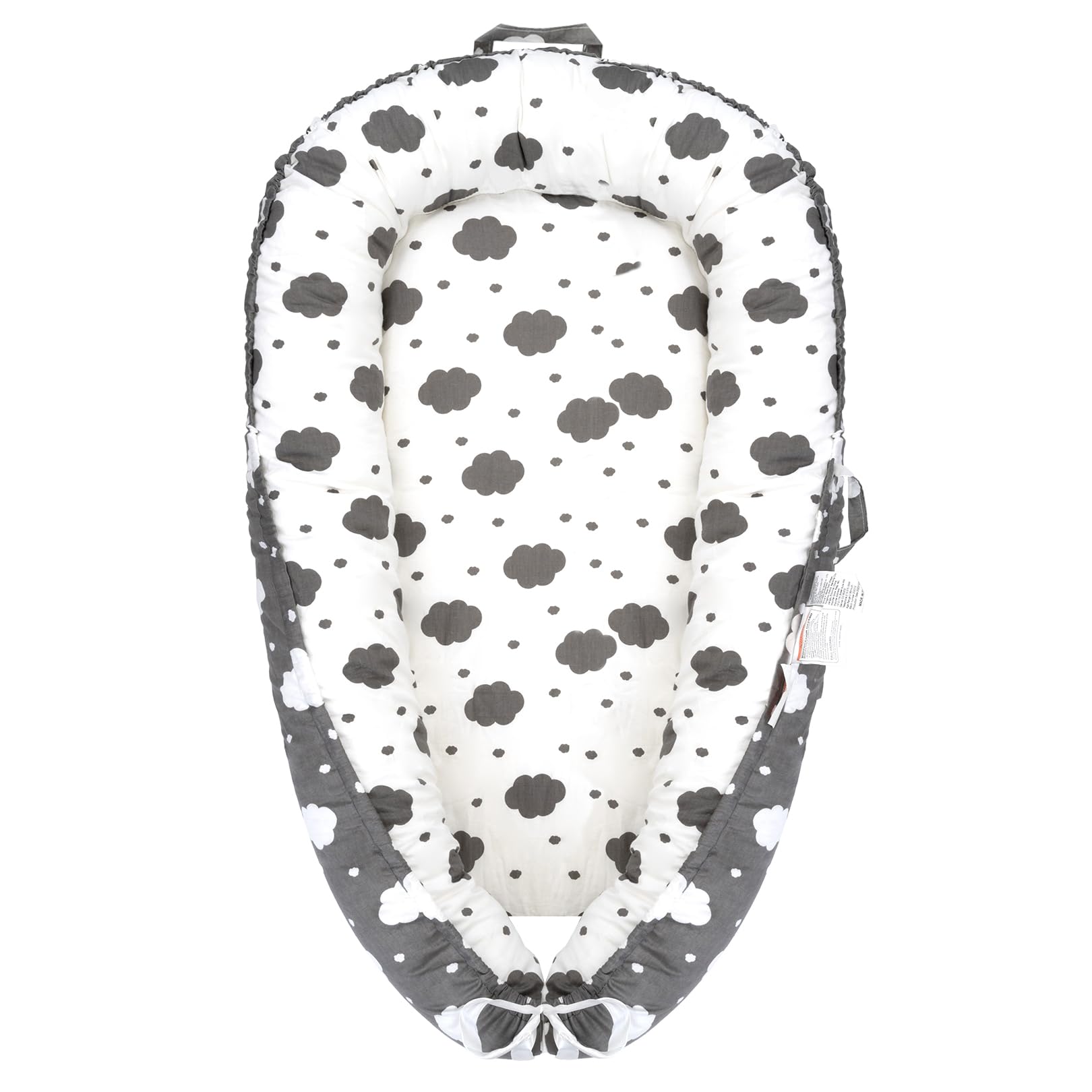 VCVOIP baby lounger with organic cotton cover offering cozy newborn support