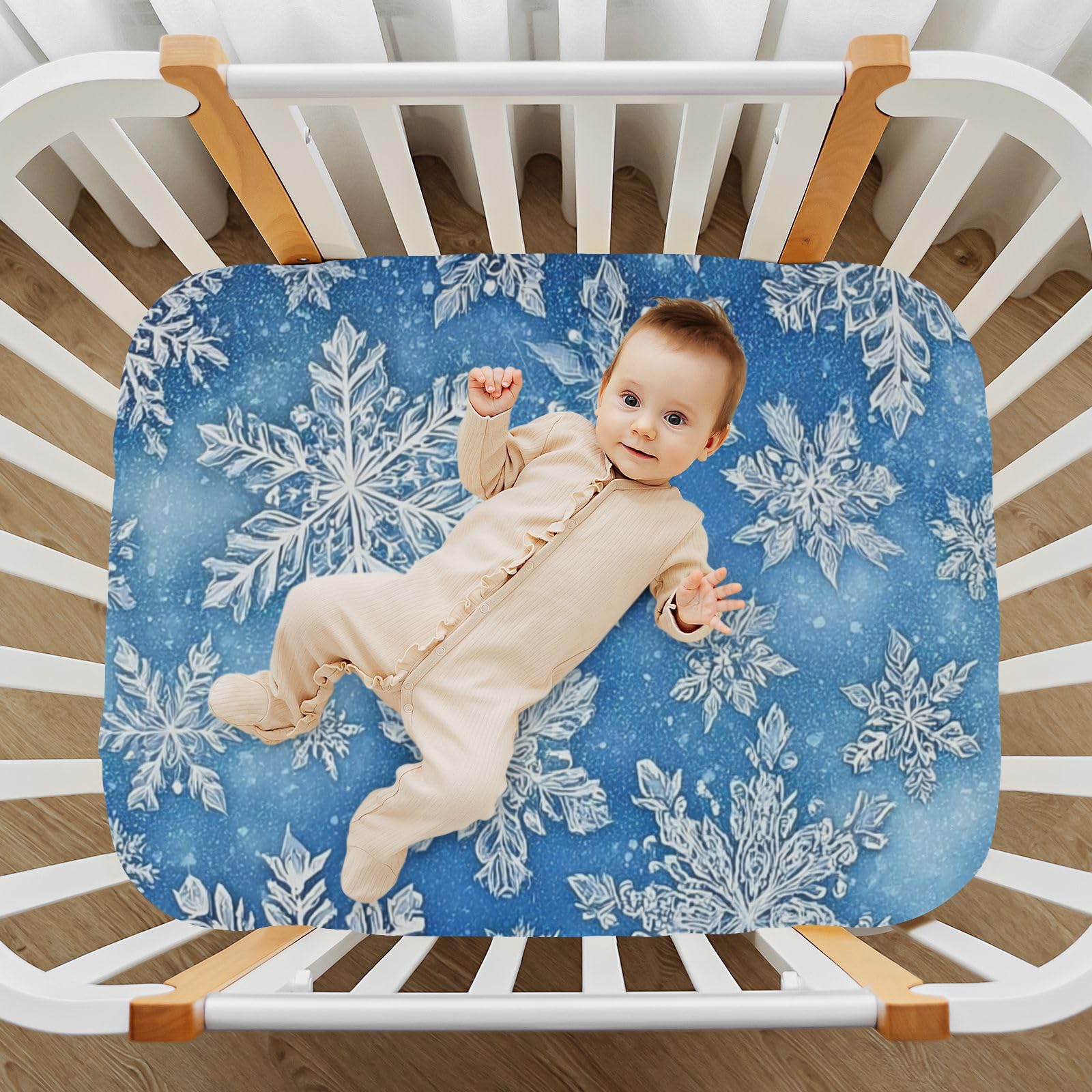 Vdsrup portable-foldable crib sheet image suggests easy packing for on-the-go parents.