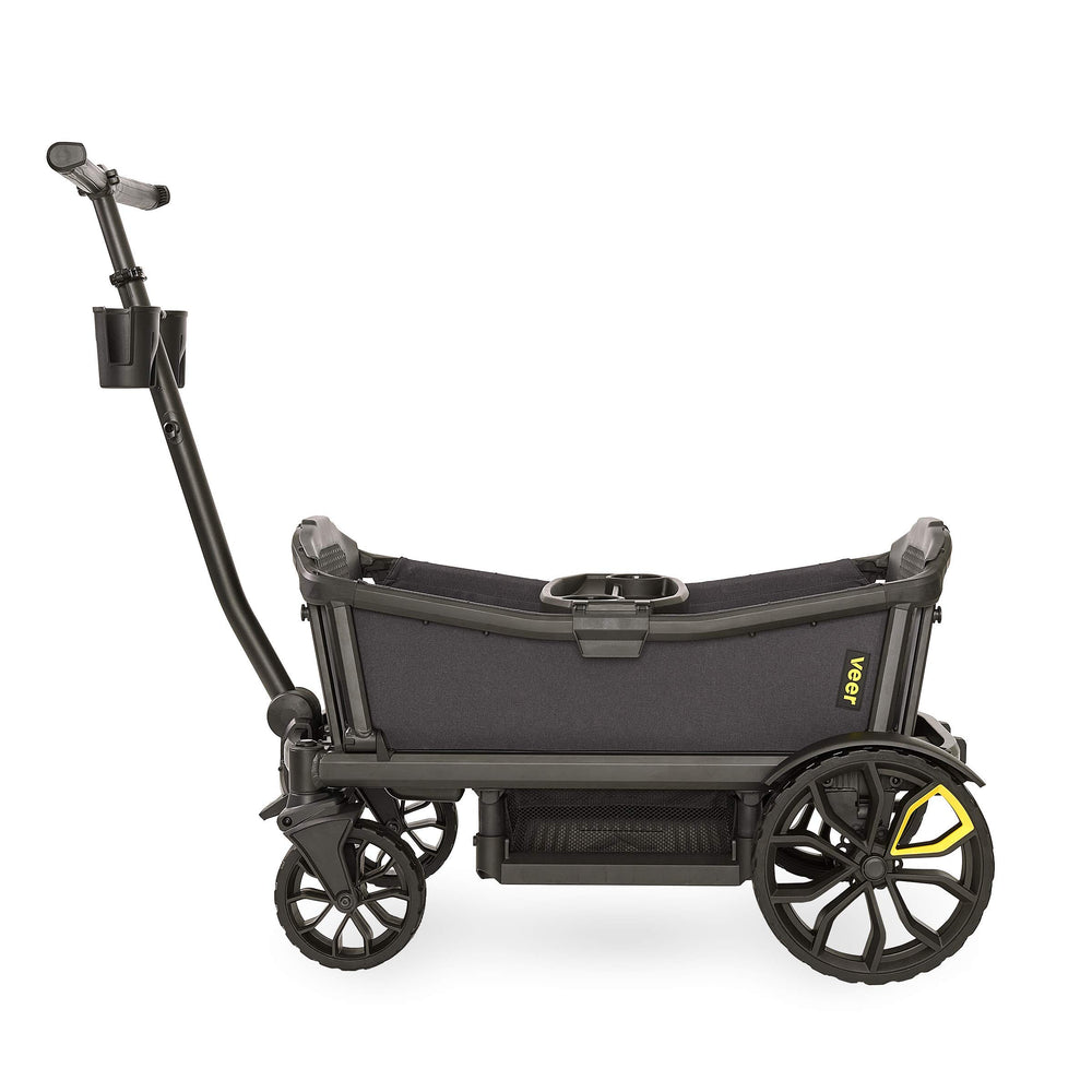Veer All-Terrain Cruiser front view shows rugged framework for beach and park adventures