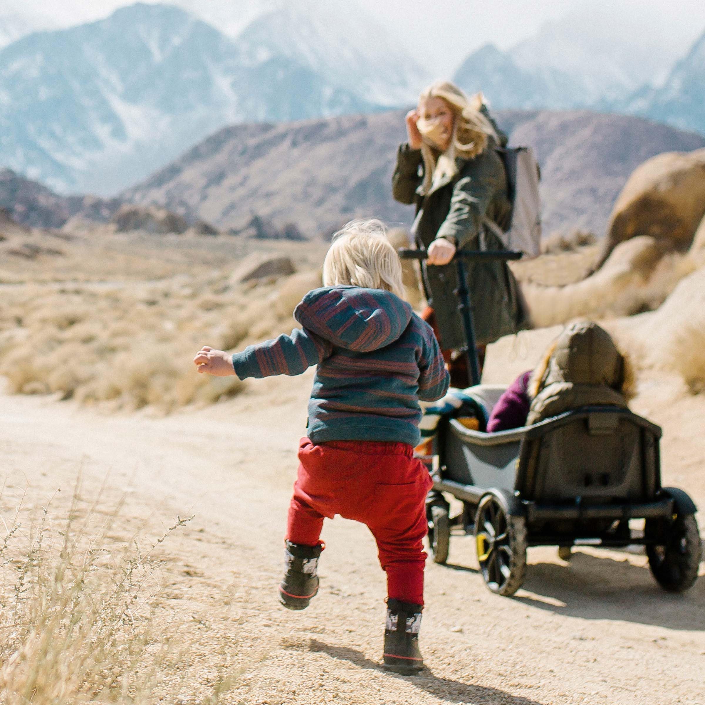Veer All-Terrain Cruiser side storage view highlights built-in nooks for quick gear access