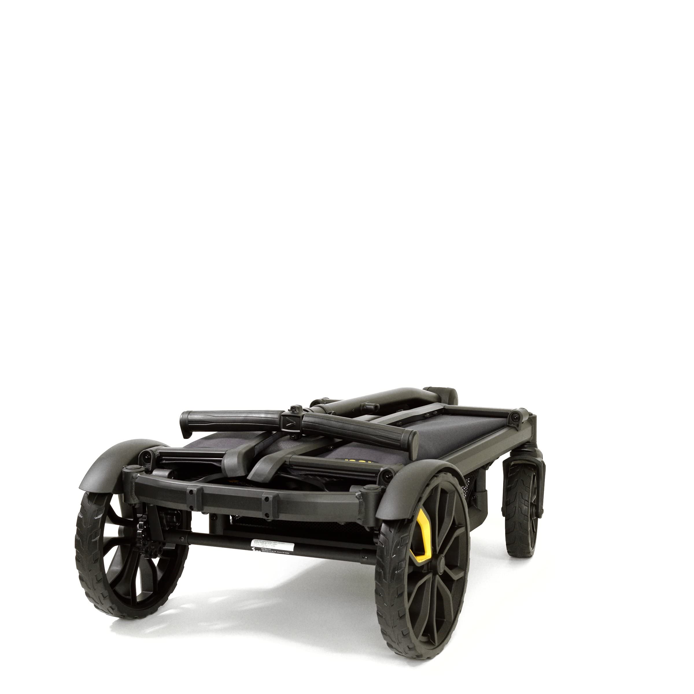 Veer All-Terrain Cruiser wheels removed demonstrates lightweight transport and storage