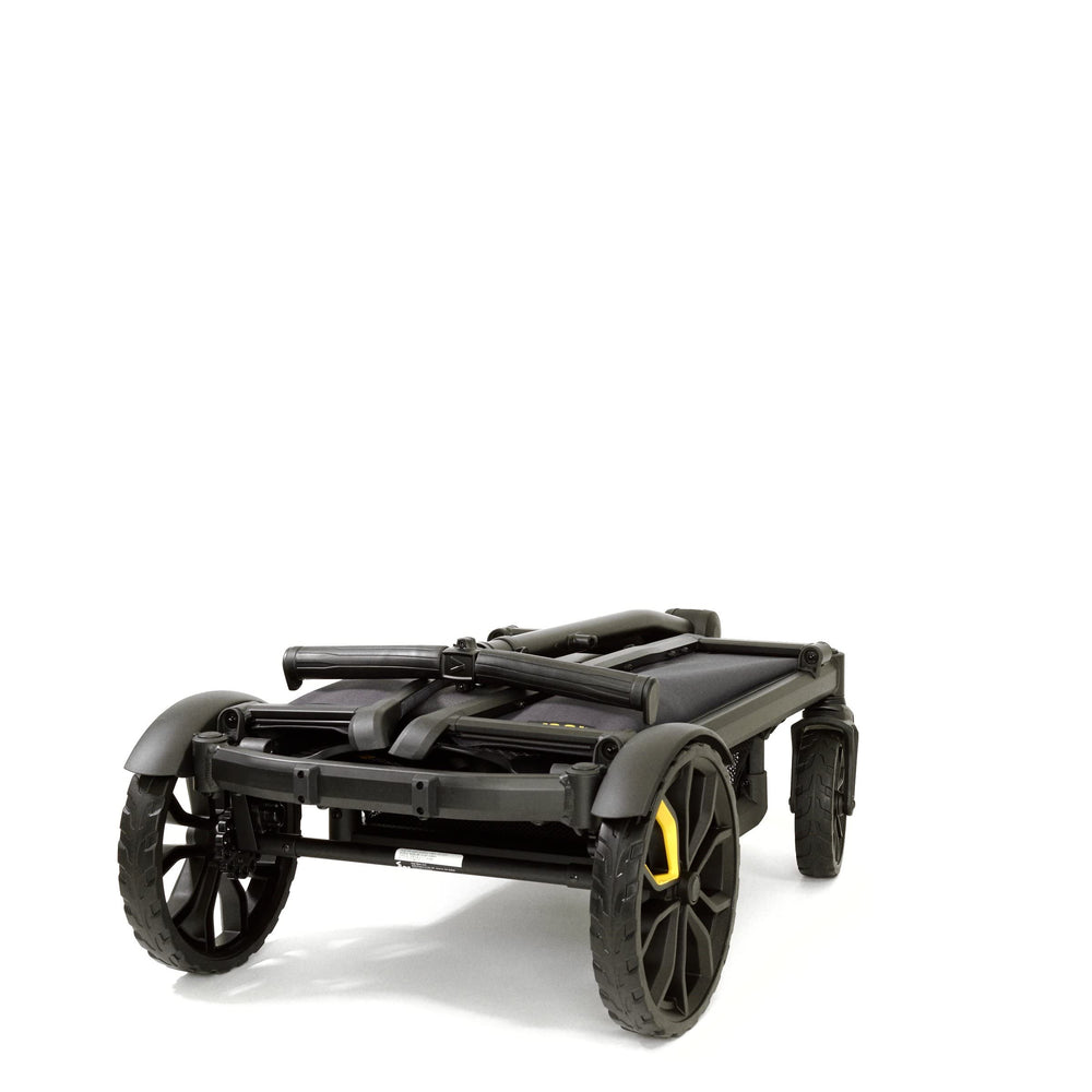 Veer All-Terrain Cruiser wheels removed demonstrates lightweight transport and storage