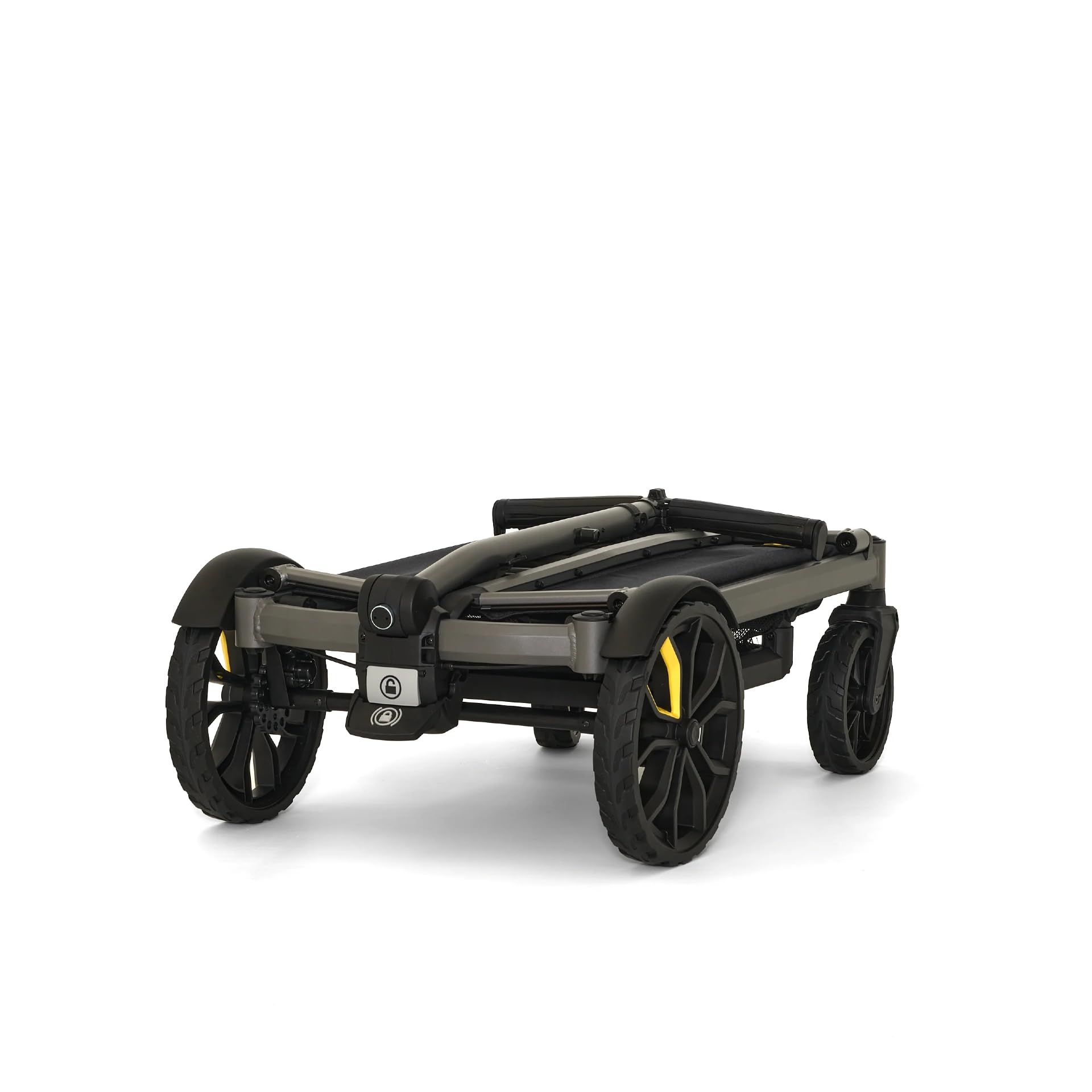 Veer Cruiser City folded demonstrates compact storage in tight spaces.