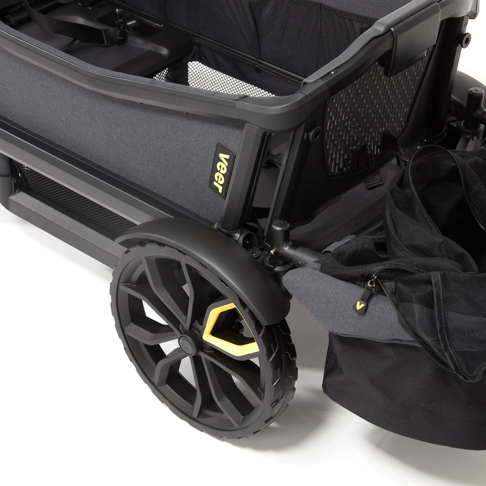 Veer drink and snack tray fits within the basket area