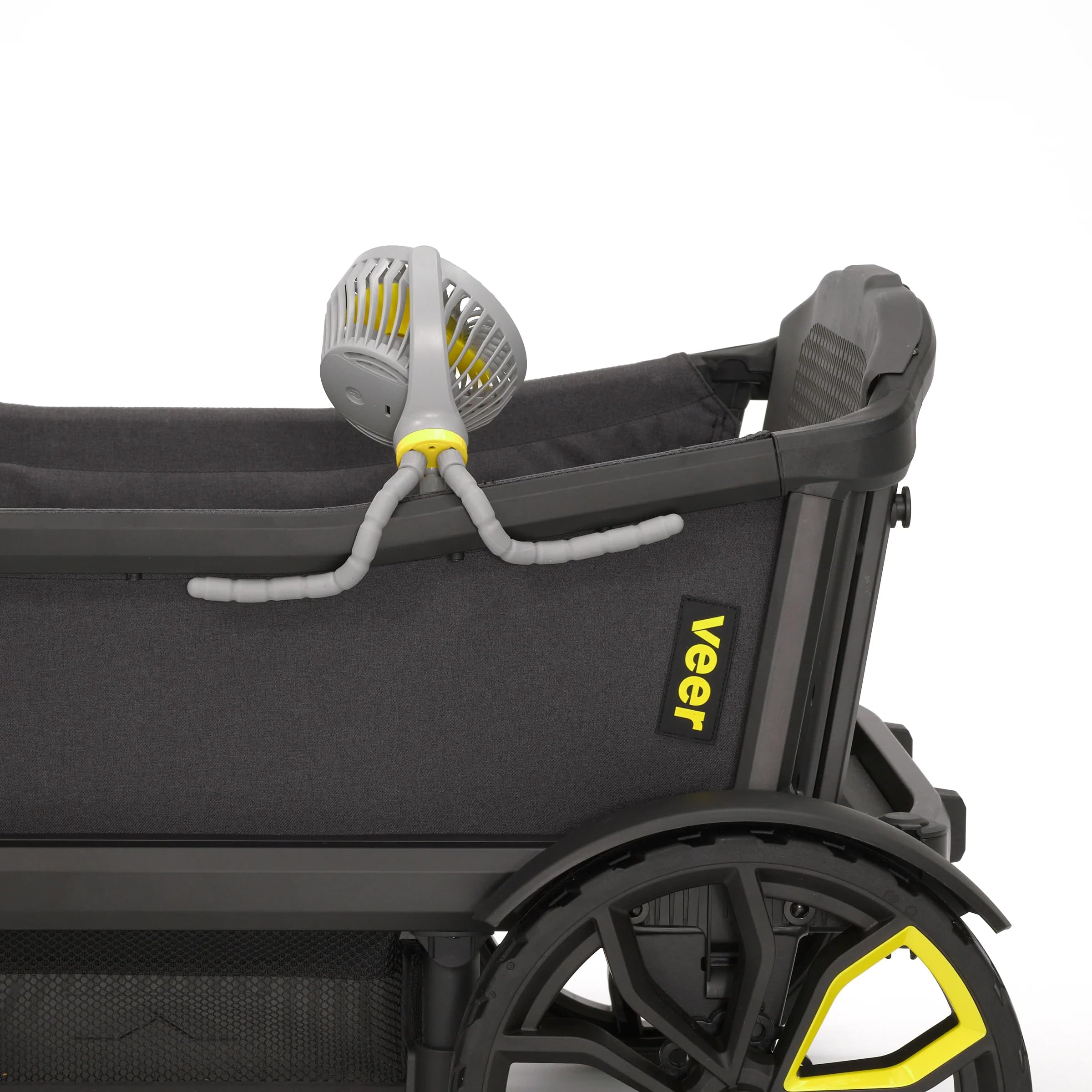 Veer Flex Fan battery icon shows long-lasting power for day trips
