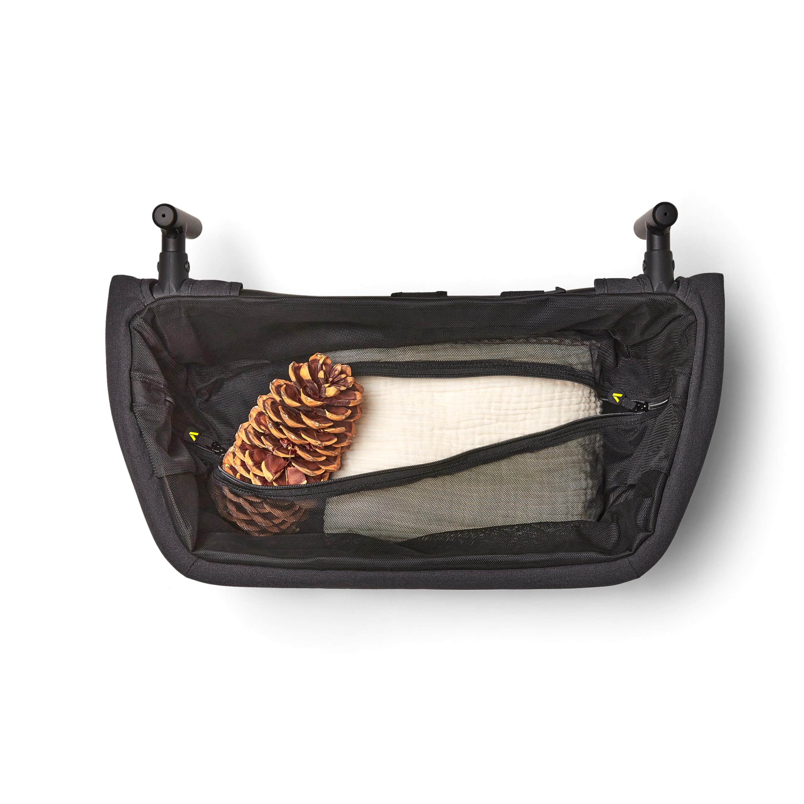 Veer foldable storage basket in folded/compact position