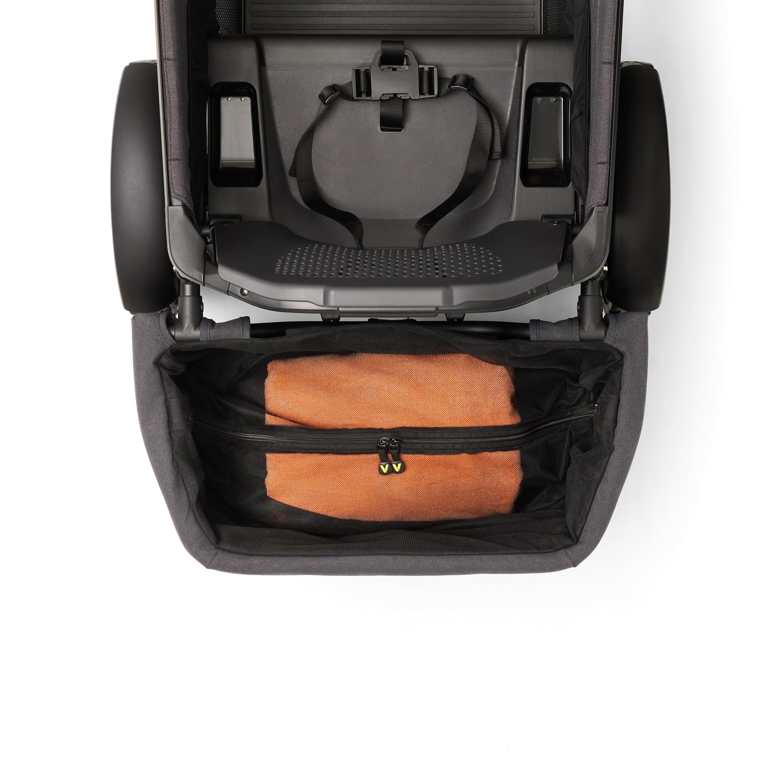 Veer storage basket supports up to 15 lbs of cargo