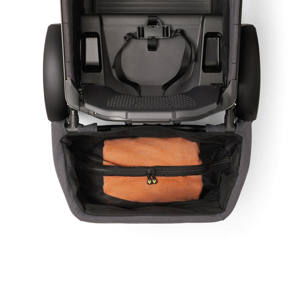 Veer storage basket supports up to 15 lbs of cargo