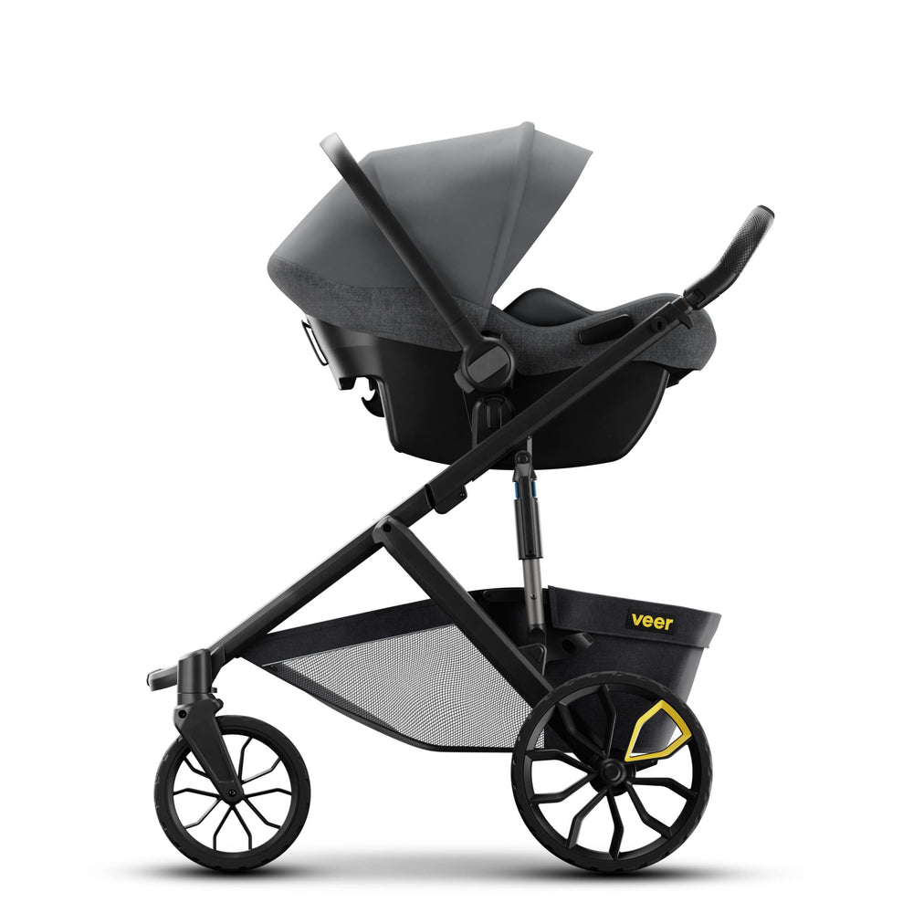Veer Switchback & Roll frame all-terrain wheels deliver smooth rides on uneven surfaces.