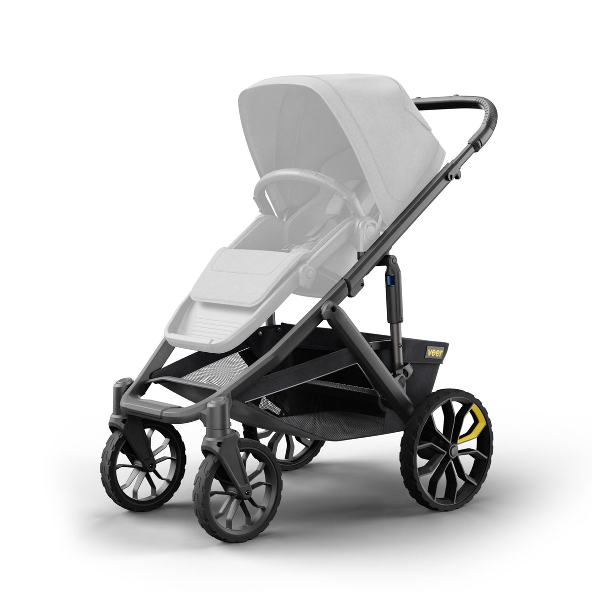Veer Switchback & Roll frame collapsible mechanism for compact storage.