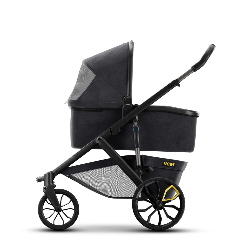 Veer Switchback & Roll frame front and rear suspension absorb bumps for comfort.