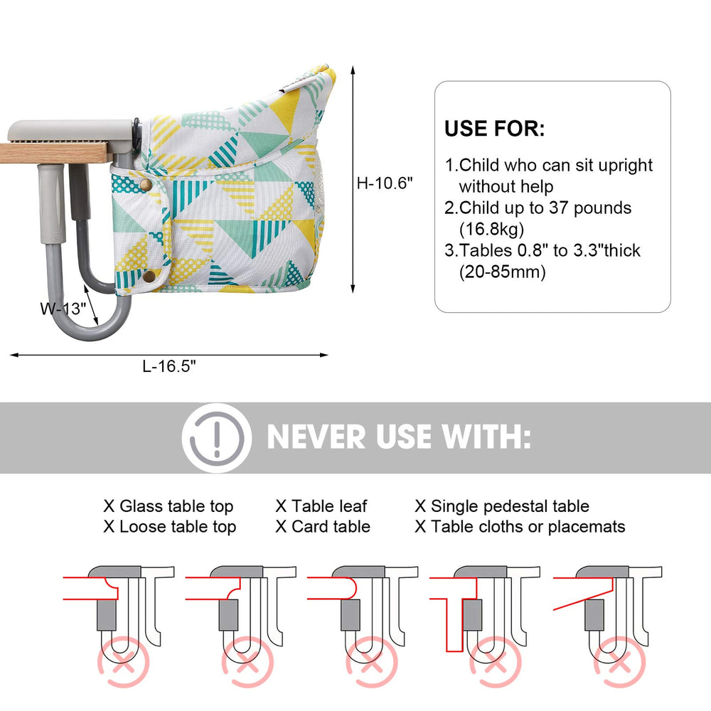 VEEYOO Hook On Chair creates portable family meal times at home or away
