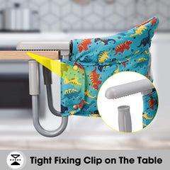 VEEYOO Hook On Chair quick-install enables fast setup during mealtimes.