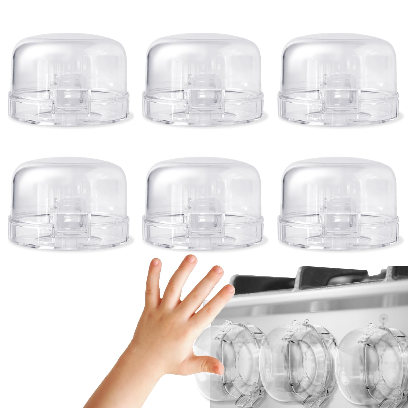 VEIUSHNI stove knob covers 6-pack protect kids during family cooking