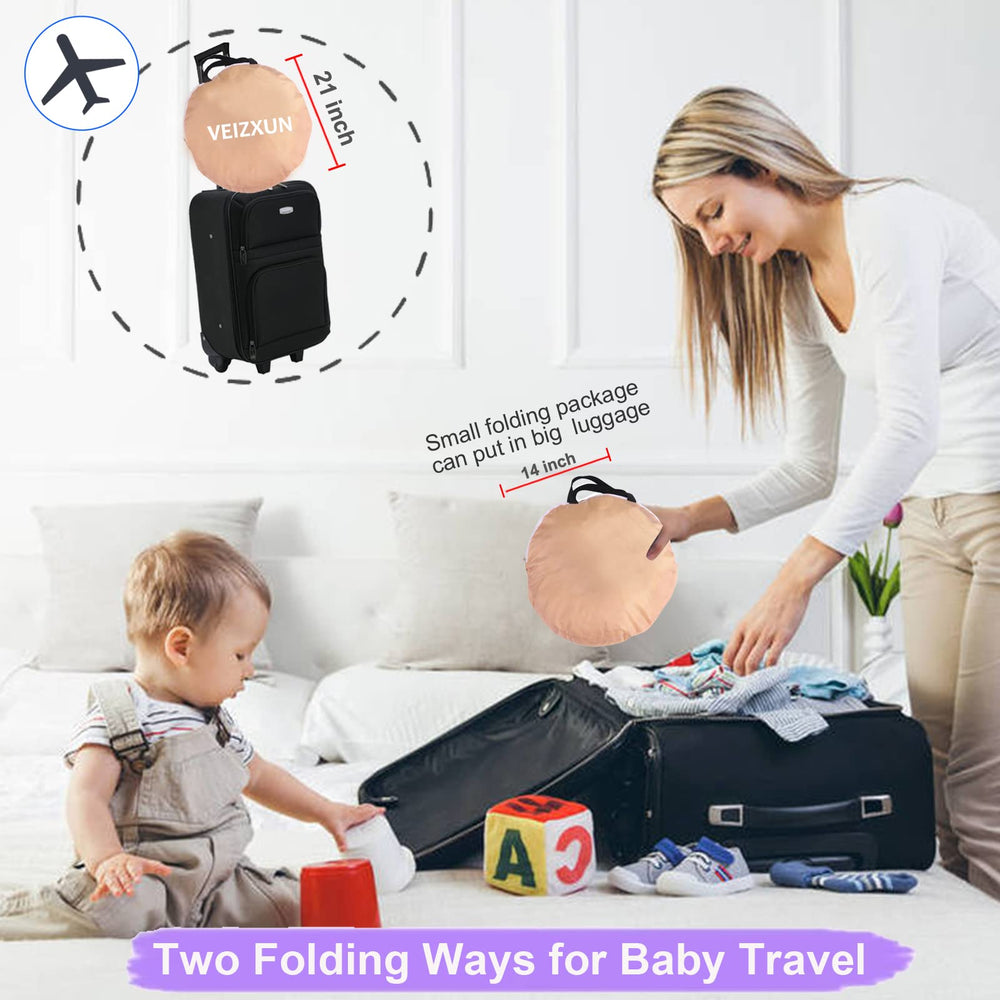 VEIZXUN pack-and-play bed canopy for travel and home use