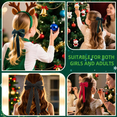 Velvet Bows Hair Clip black featured for chic evenings and durable grip.