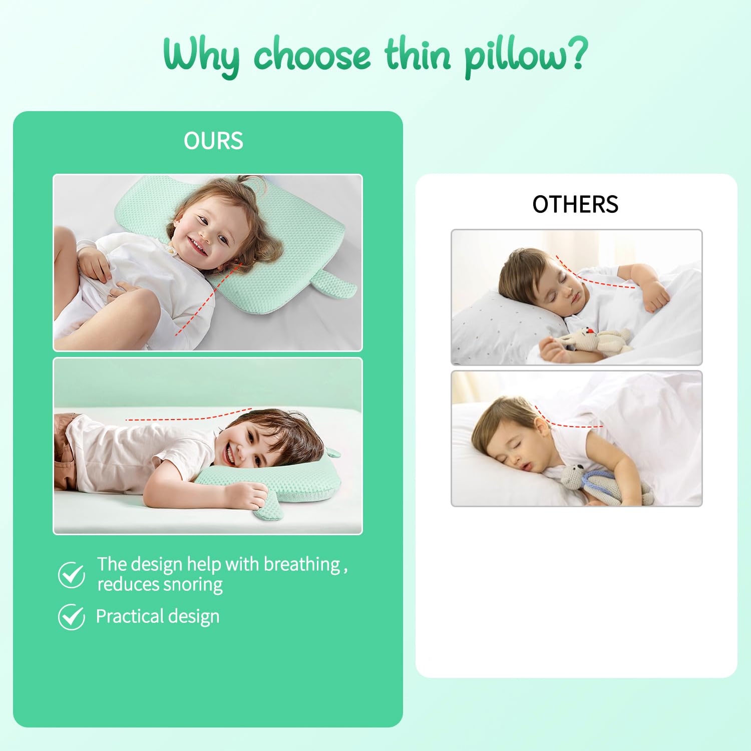 VEMBAP Kid Pillow cartoon pattern adds playful bedroom decor