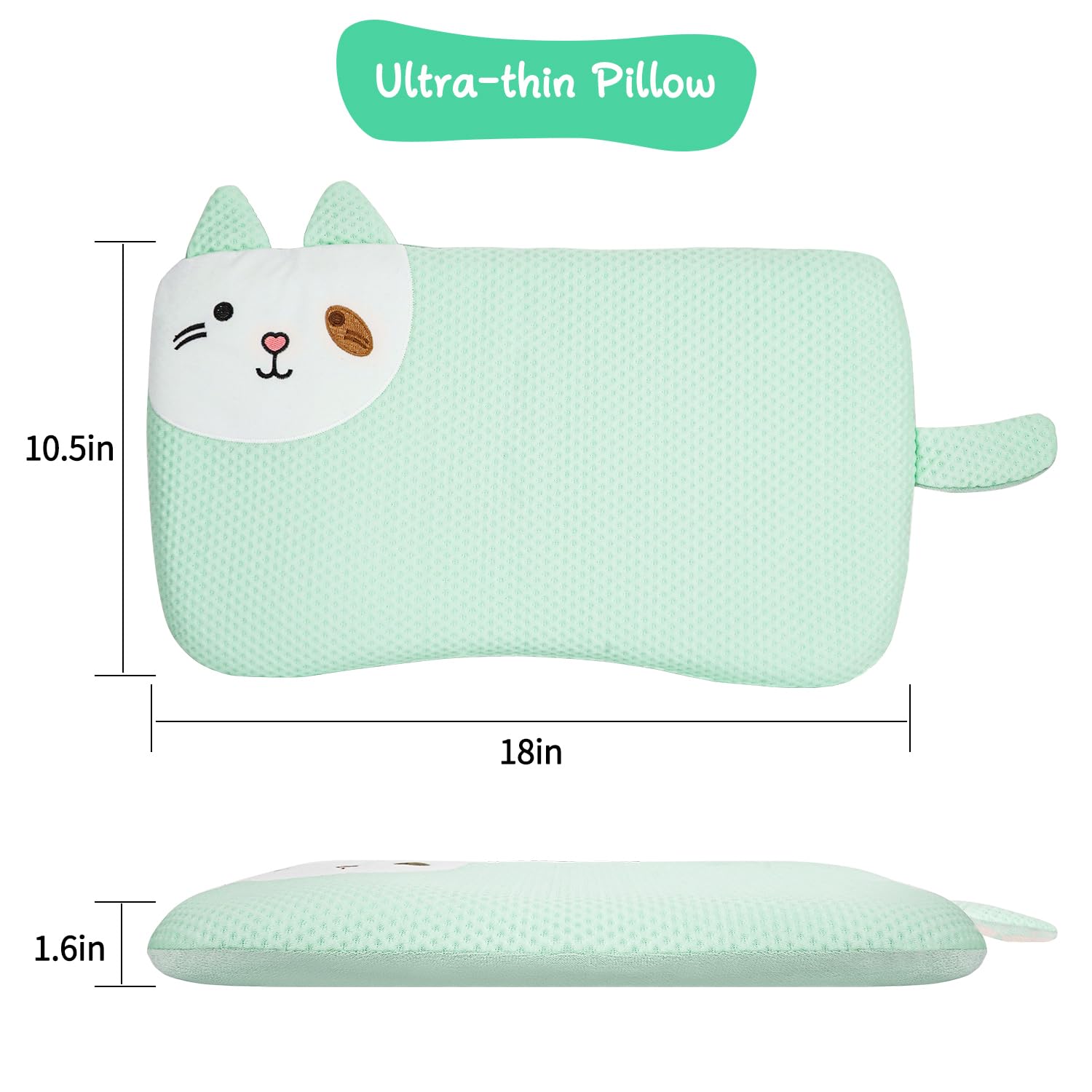 VEMBAP Kid Pillow cool fabric texture demonstrates breathable comfort