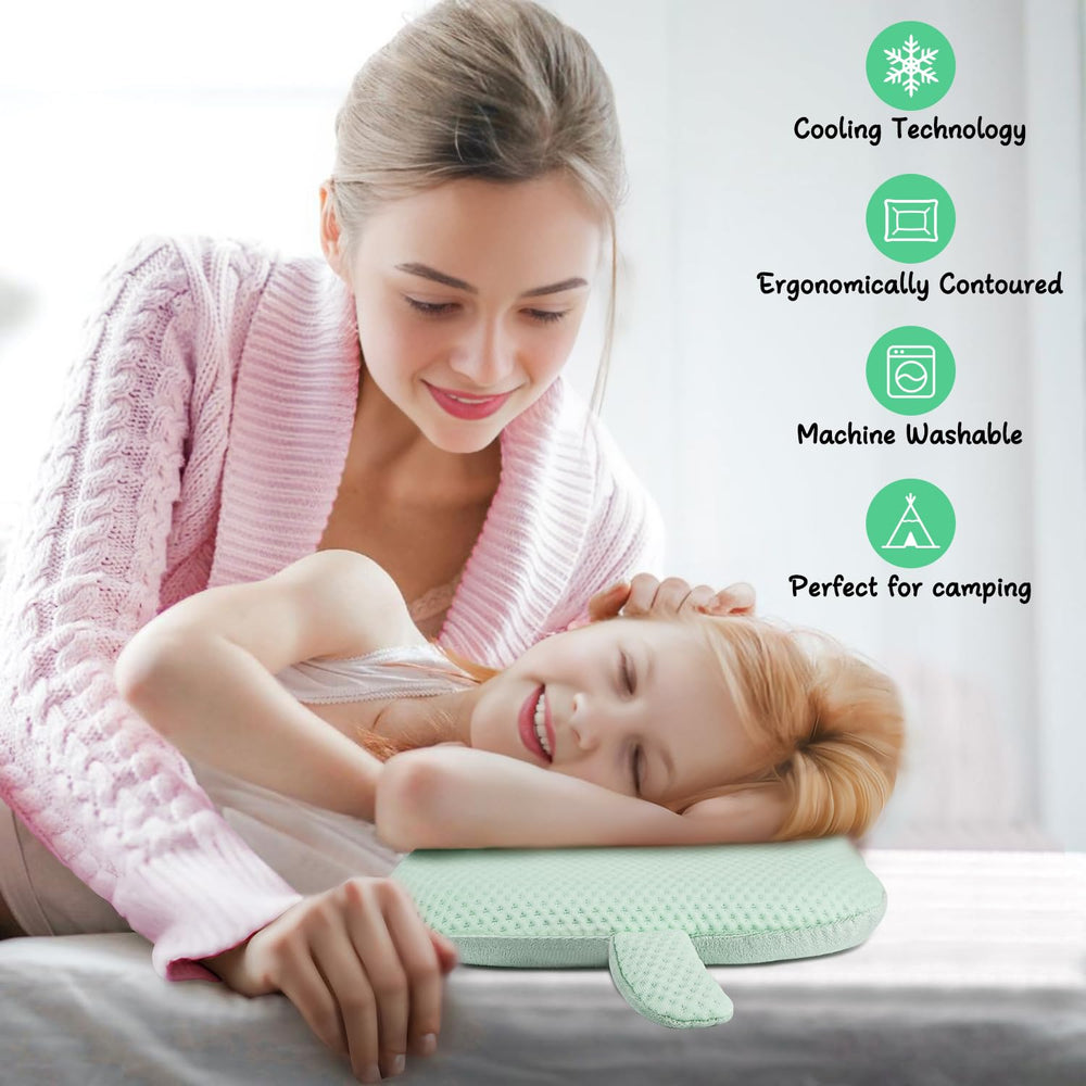 VEMBAP Kid Pillow ultra-thin design simplifies packing and portability