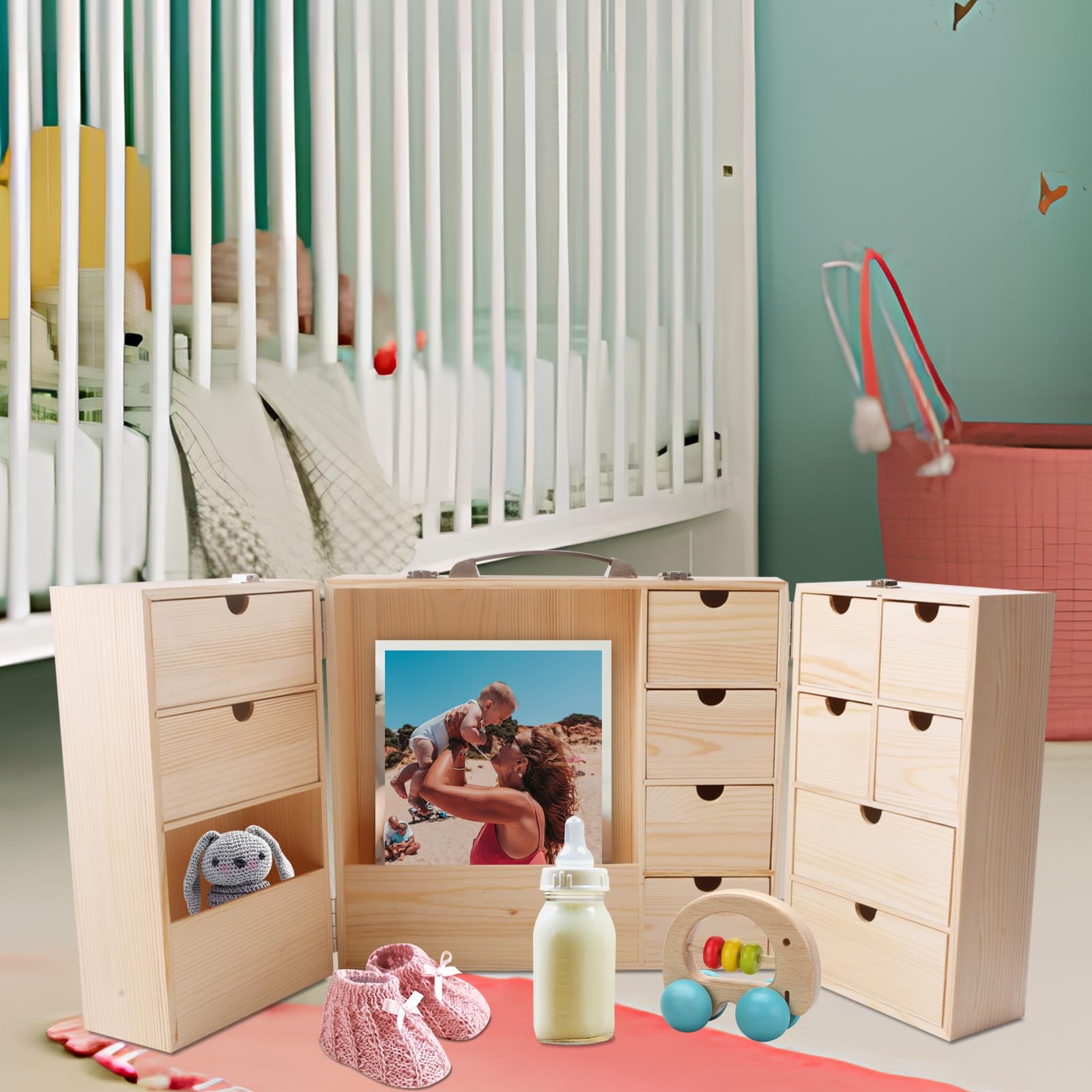 Vencer box stores birth certificate and ultrasound photos securely
